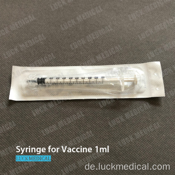 Impfstoffspritze entsorgt 1 ml